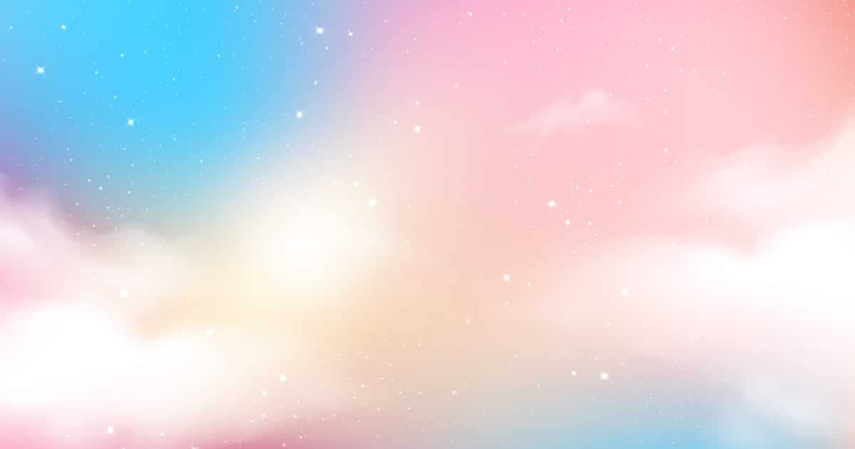 abstract unicorn sky background with galaxy lights stars and cloud